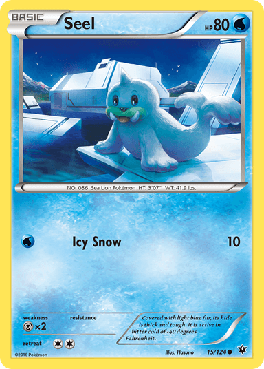 Carta Seel 15/124 do set Fates Collide — Pokémon TCG | Bynx