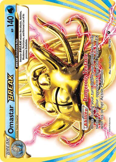 Carta Omastar BREAK 19/124 do set Fates Collide — Pokémon TCG | Bynx