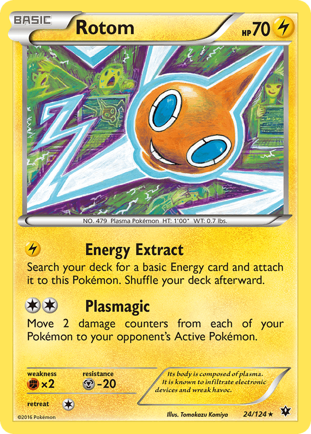 Carta Rotom 24/124 do set Fates Collide — Pokémon TCG | Bynx