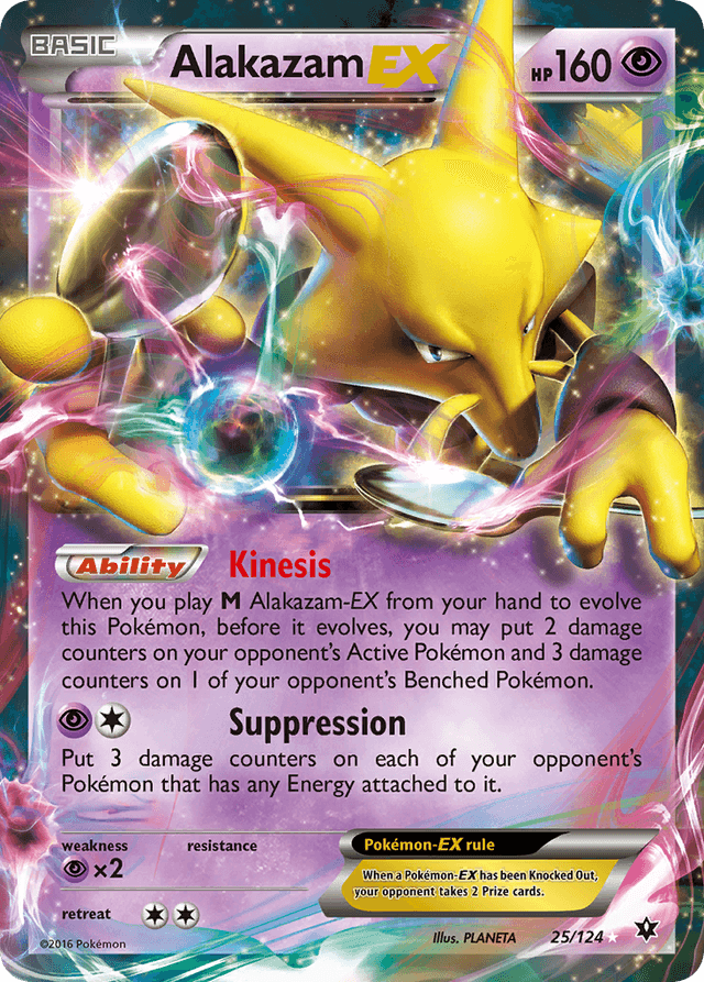 Carta Alakazam-EX 25/124 do set Fates Collide — Pokémon TCG | Bynx