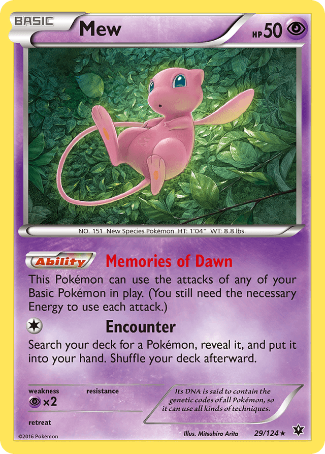 Carta Mew 29/124 do set Fates Collide — Pokémon TCG | Bynx