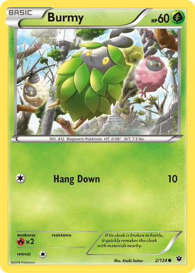 Carta Burmy 2/124 do set Fates Collide — Pokémon TCG | Bynx