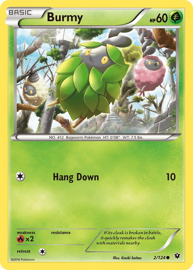 Carta Burmy 2/124 do set Fates Collide — Pokémon TCG | Bynx