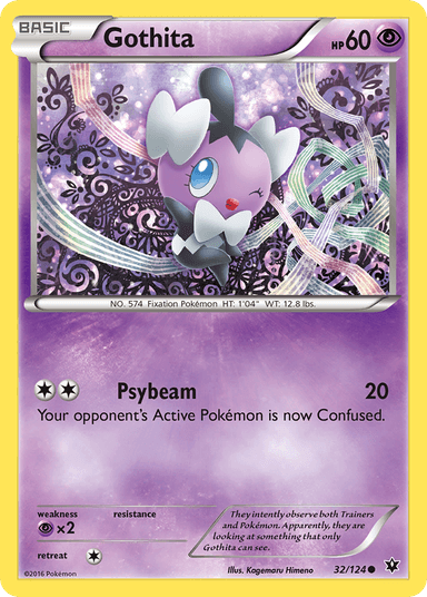 Carta Gothita 32/124 do set Fates Collide — Pokémon TCG | Bynx