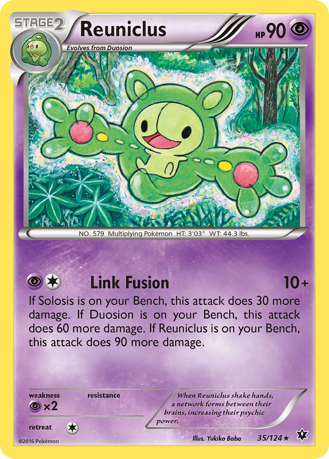 Carta Reuniclus 35/124 do set Fates Collide — Pokémon TCG | Bynx