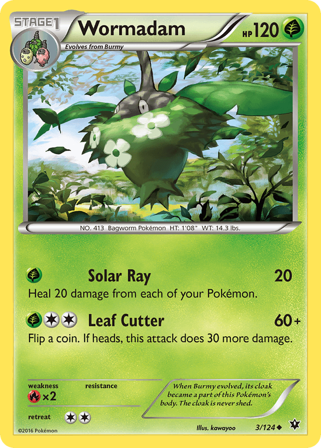 Carta Wormadam 3/124 do set Fates Collide — Pokémon TCG | Bynx