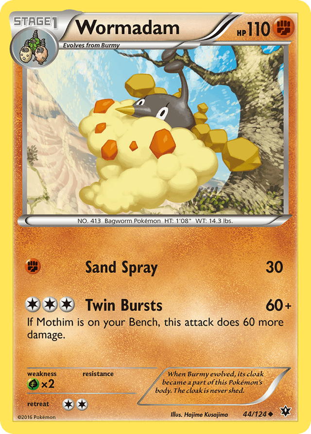 Carta Wormadam 44/124 do set Fates Collide — Pokémon TCG | Bynx