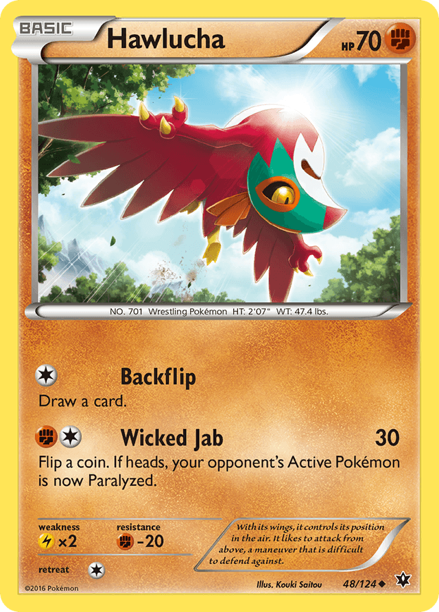 Carta Hawlucha 48/124 do set Fates Collide — Pokémon TCG | Bynx