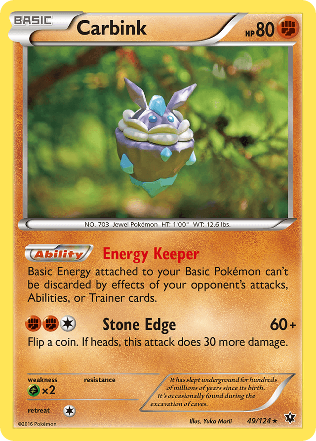 Carta Carbink 49/124 do set Fates Collide — Pokémon TCG | Bynx