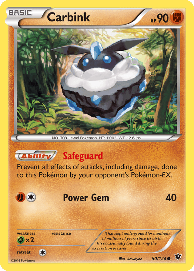 Carta Carbink 50/124 do set Fates Collide — Pokémon TCG | Bynx