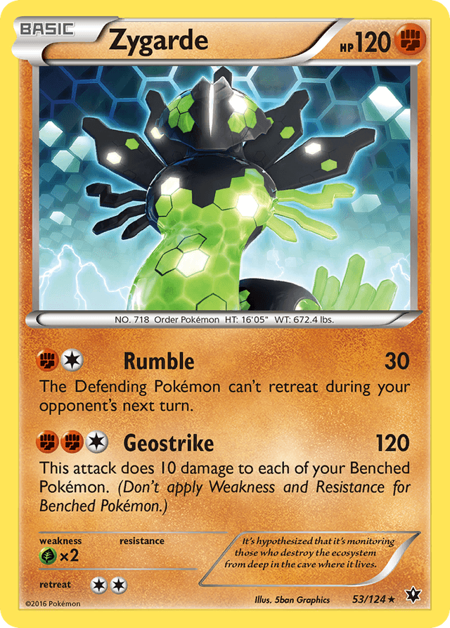 Carta Zygarde 53/124 do set Fates Collide — Pokémon TCG | Bynx