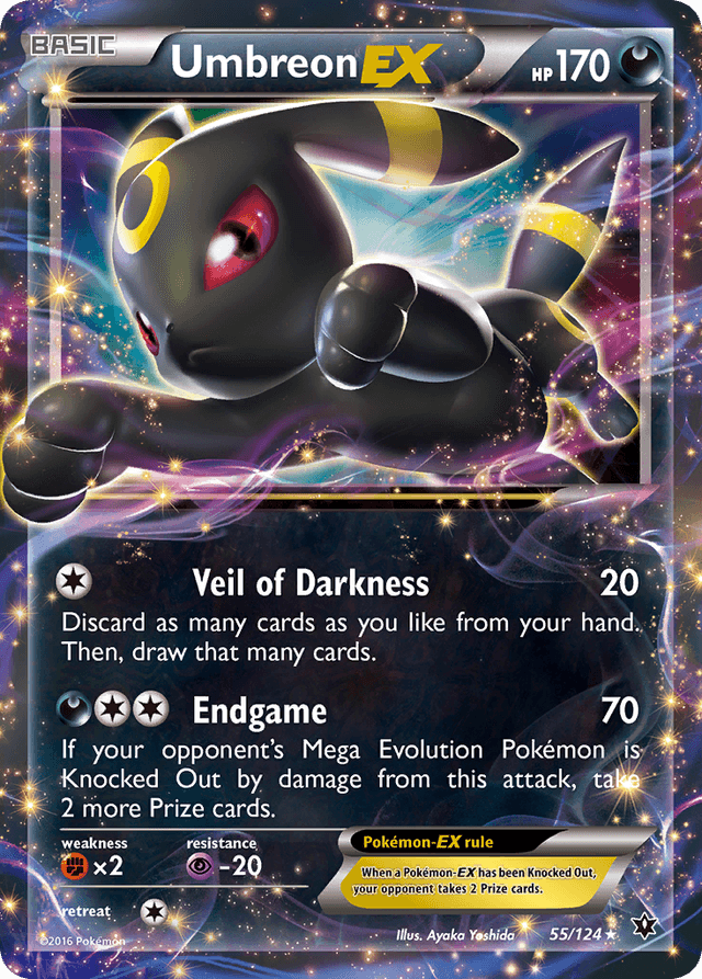 Carta Umbreon-EX 55/124 do set Fates Collide — Pokémon TCG | Bynx
