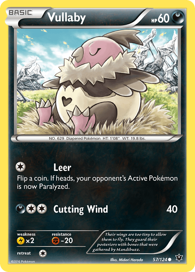 Carta Vullaby 57/124 do set Fates Collide — Pokémon TCG | Bynx
