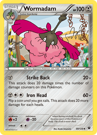 Carta Wormadam 59/124 do set Fates Collide — Pokémon TCG | Bynx