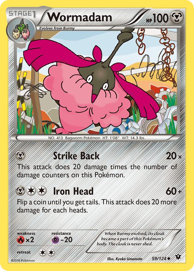 Carta Wormadam 59/124 do set Fates Collide — Pokémon TCG | Bynx