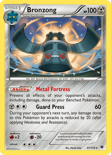 Carta Bronzong 61/124 do set Fates Collide — Pokémon TCG | Bynx