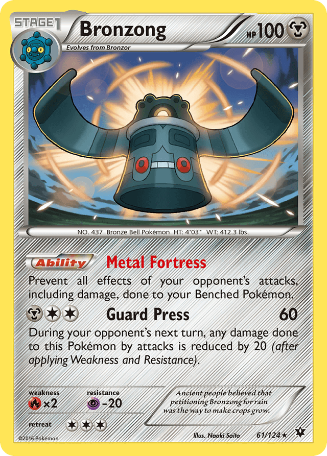 Carta Bronzong 61/124 do set Fates Collide — Pokémon TCG | Bynx