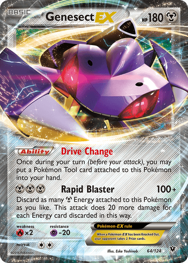 Carta Genesect-EX 64/124 do set Fates Collide — Pokémon TCG | Bynx