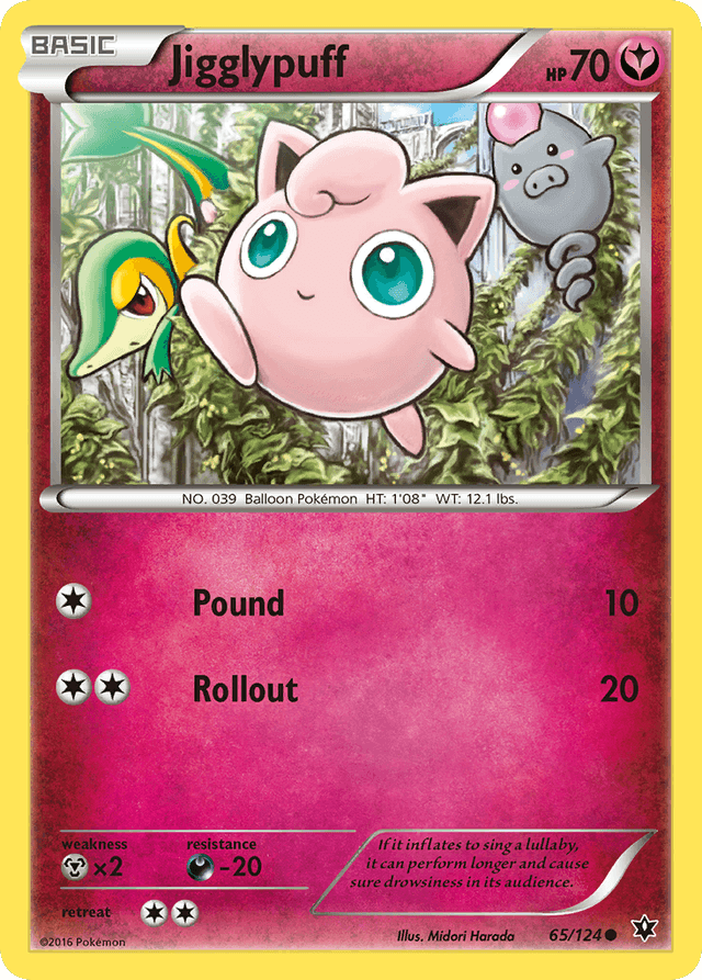 Carta Jigglypuff 65/124 do set Fates Collide — Pokémon TCG | Bynx