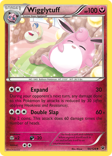 Carta Wigglytuff 66/124 do set Fates Collide — Pokémon TCG | Bynx