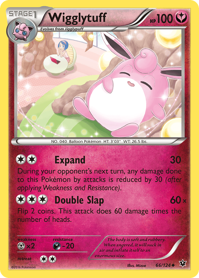 Carta Wigglytuff 66/124 do set Fates Collide — Pokémon TCG | Bynx
