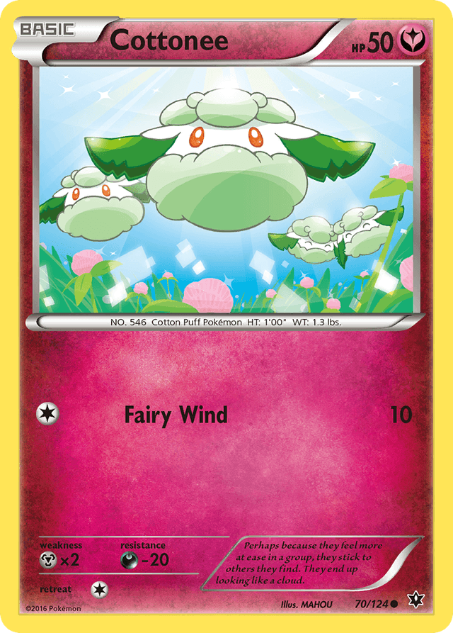 Carta Cottonee 70/124 do set Fates Collide — Pokémon TCG | Bynx