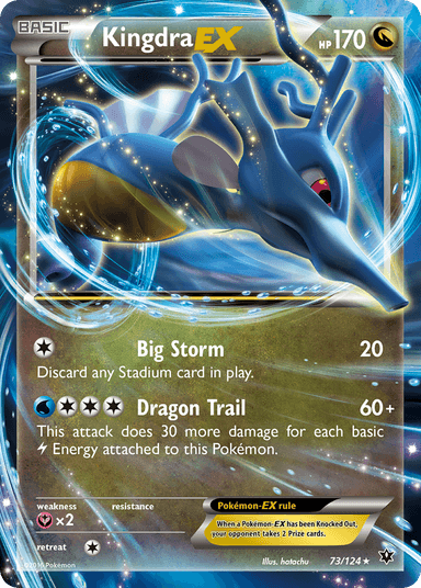 Carta Kingdra-EX 73/124 do set Fates Collide — Pokémon TCG | Bynx