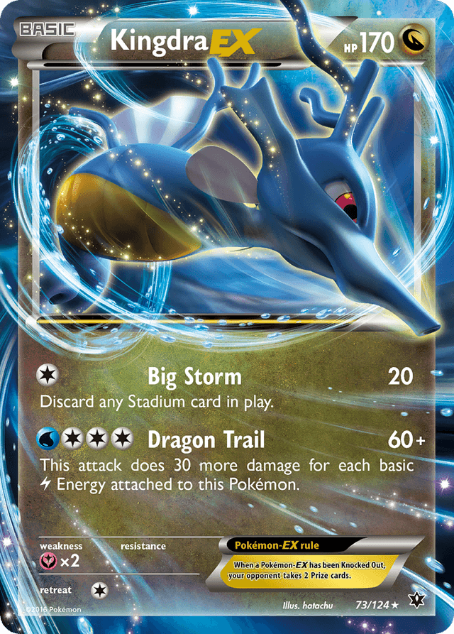 Carta Kingdra-EX 73/124 do set Fates Collide — Pokémon TCG | Bynx