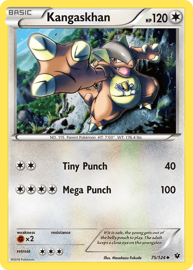 Carta Kangaskhan 75/124 do set Fates Collide — Pokémon TCG | Bynx
