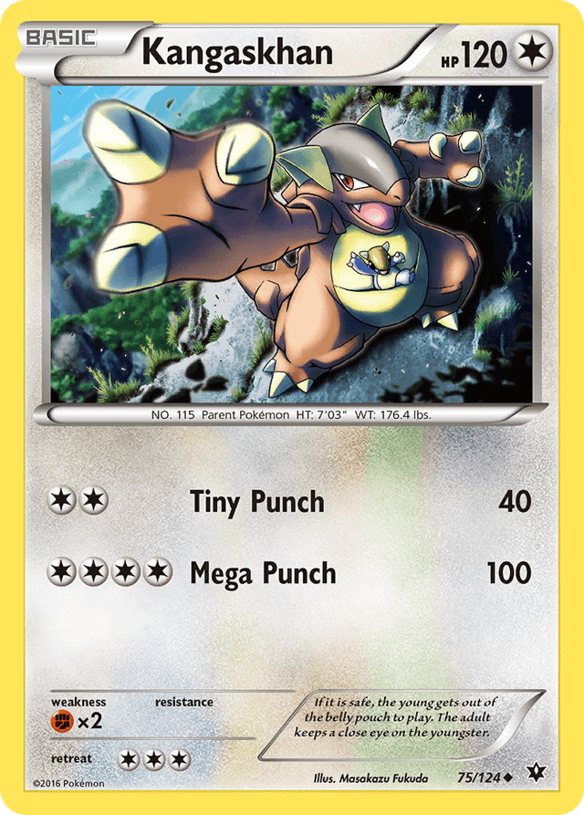 Carta Kangaskhan 75/124 do set Fates Collide — Pokémon TCG | Bynx
