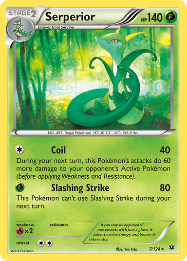 Carta Serperior 7/124 do set Fates Collide — Pokémon TCG | Bynx