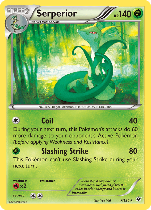 Carta Serperior 7/124 do set Fates Collide — Pokémon TCG | Bynx
