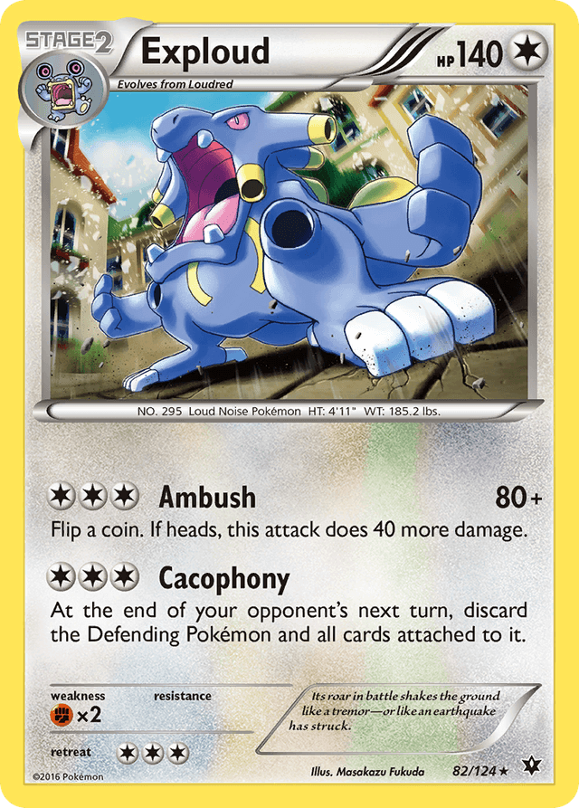 Carta Exploud 82/124 do set Fates Collide — Pokémon TCG | Bynx