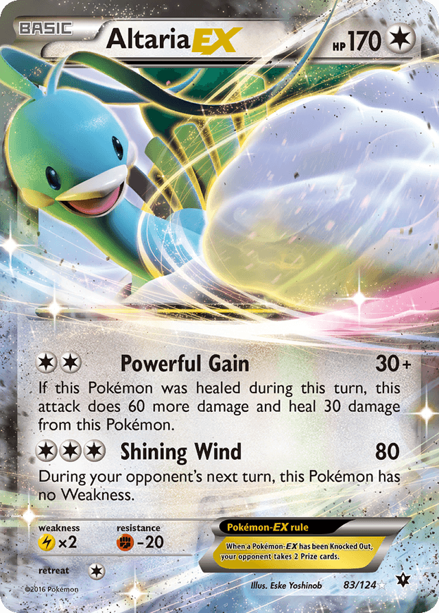 Carta Altaria-EX 83/124 do set Fates Collide — Pokémon TCG | Bynx