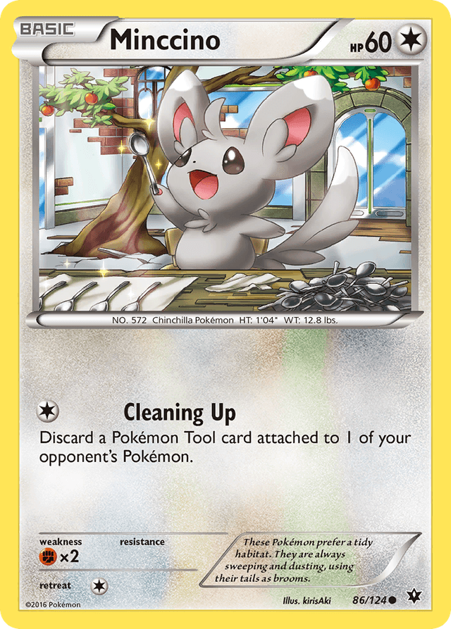 Carta Minccino 86/124 do set Fates Collide — Pokémon TCG | Bynx