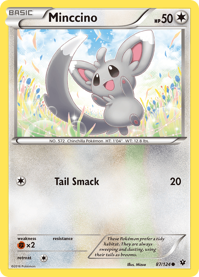 Carta Minccino 87/124 do set Fates Collide — Pokémon TCG | Bynx