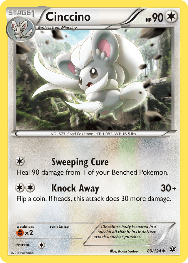 Carta Cinccino 89/124 do set Fates Collide — Pokémon TCG | Bynx