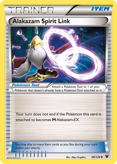 Carta Alakazam Spirit Link 90/124 do set Fates Collide — Pokémon TCG | Bynx