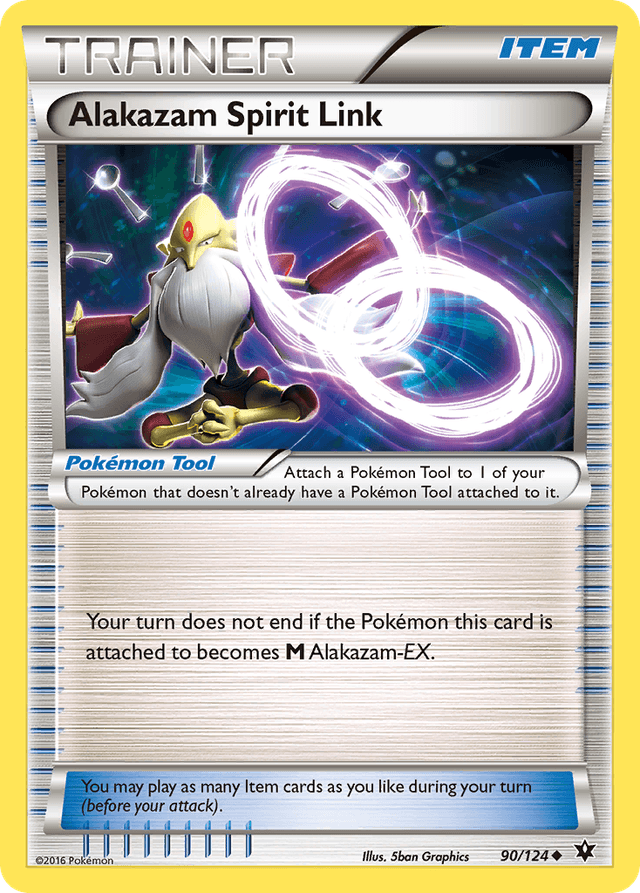 Carta Alakazam Spirit Link 90/124 do set Fates Collide — Pokémon TCG | Bynx
