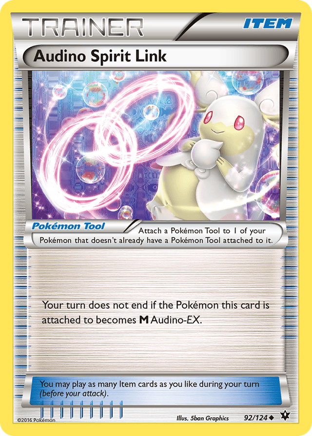 Carta Audino Spirit Link 92/124 do set Fates Collide — Pokémon TCG | Bynx