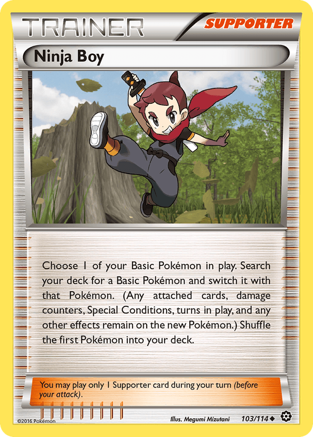 Carta Ninja Boy 103/114 do set Steam Siege — Pokémon TCG | Bynx