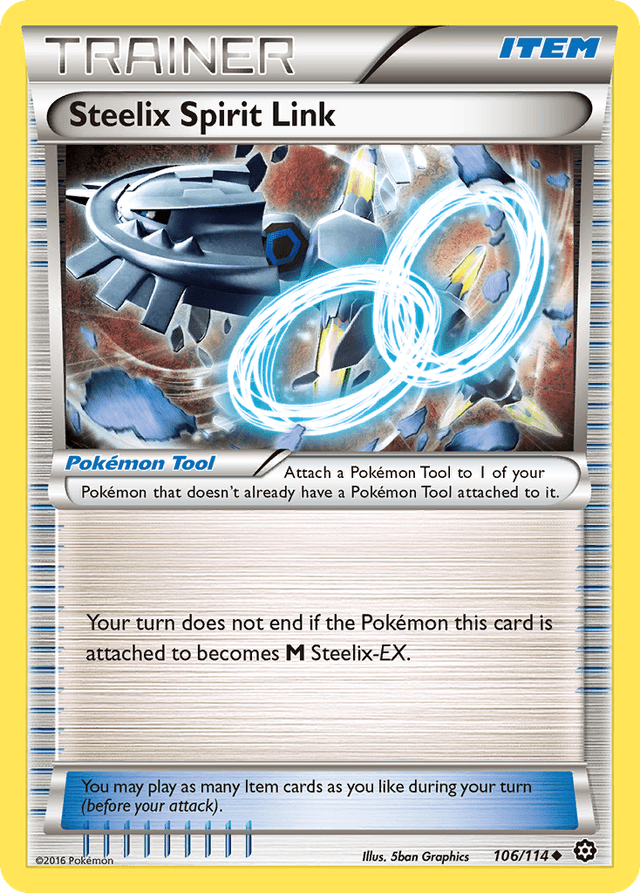 Carta Steelix Spirit Link 106/114 do set Steam Siege — Pokémon TCG | Bynx
