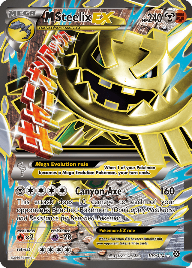Carta M Steelix-EX 109/114 do set Steam Siege — Pokémon TCG | Bynx