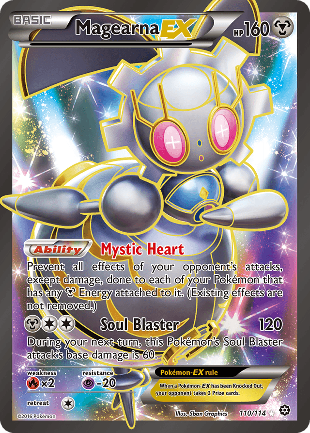 Carta Magearna-EX 110/114 do set Steam Siege — Pokémon TCG | Bynx