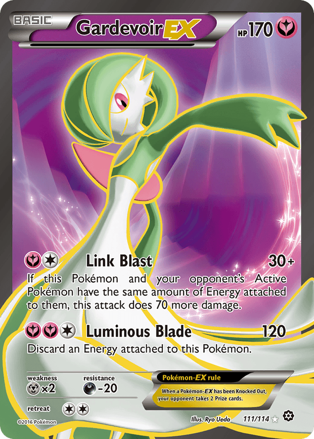 Carta Gardevoir-EX 111/114 do set Steam Siege — Pokémon TCG | Bynx