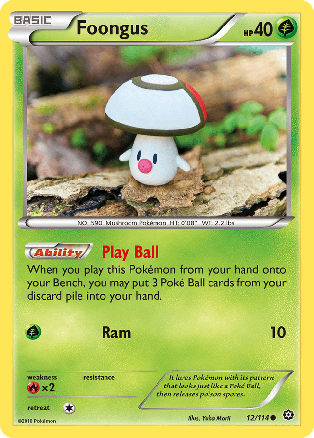 Carta Foongus 12/114 do set Steam Siege — Pokémon TCG | Bynx