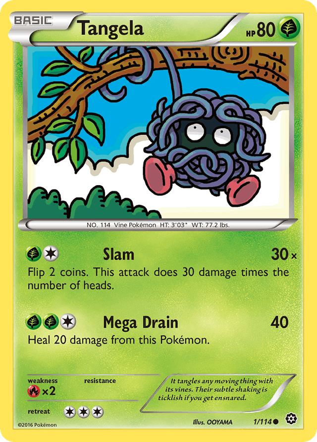 Carta Tangela 1/114 do set Steam Siege — Pokémon TCG | Bynx