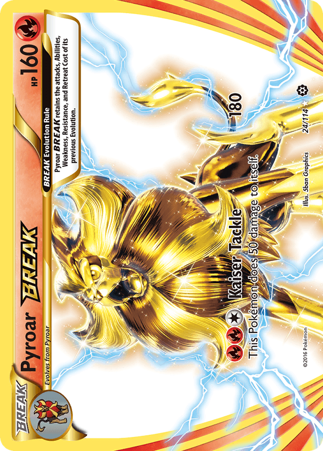 Carta Pyroar BREAK 24/114 do set Steam Siege — Pokémon TCG | Bynx