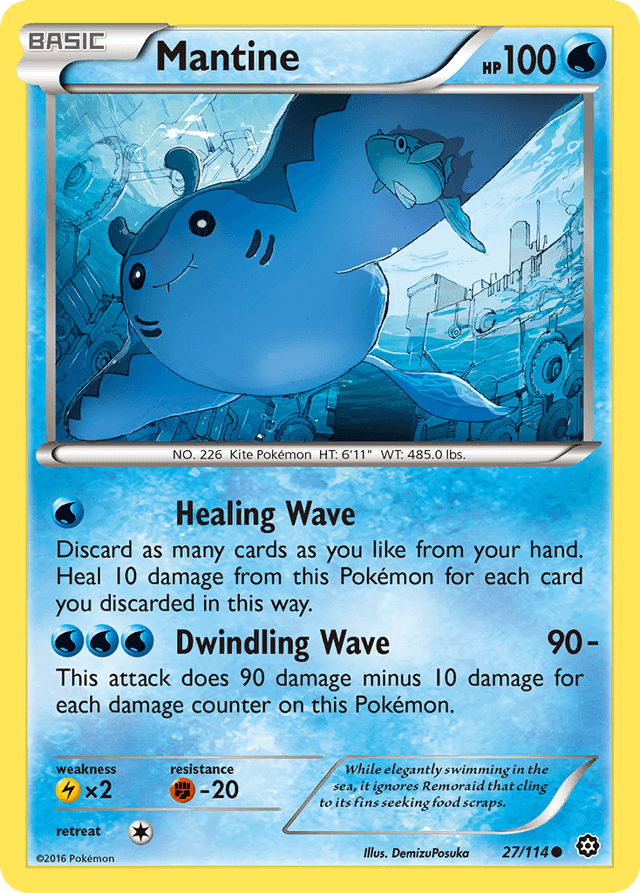 Carta Mantine 27/114 do set Steam Siege — Pokémon TCG | Bynx