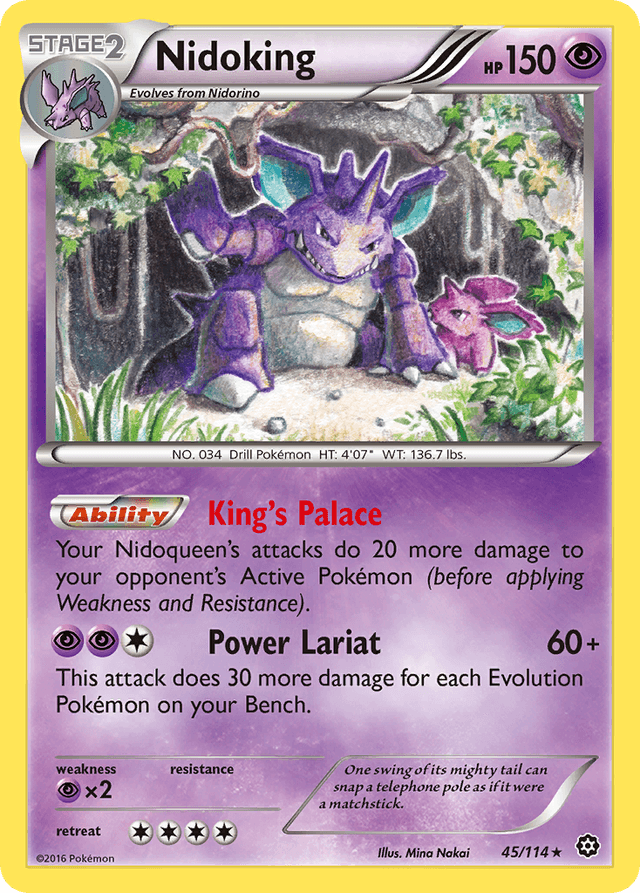 Carta Nidoking 45/114 do set Steam Siege — Pokémon TCG | Bynx
